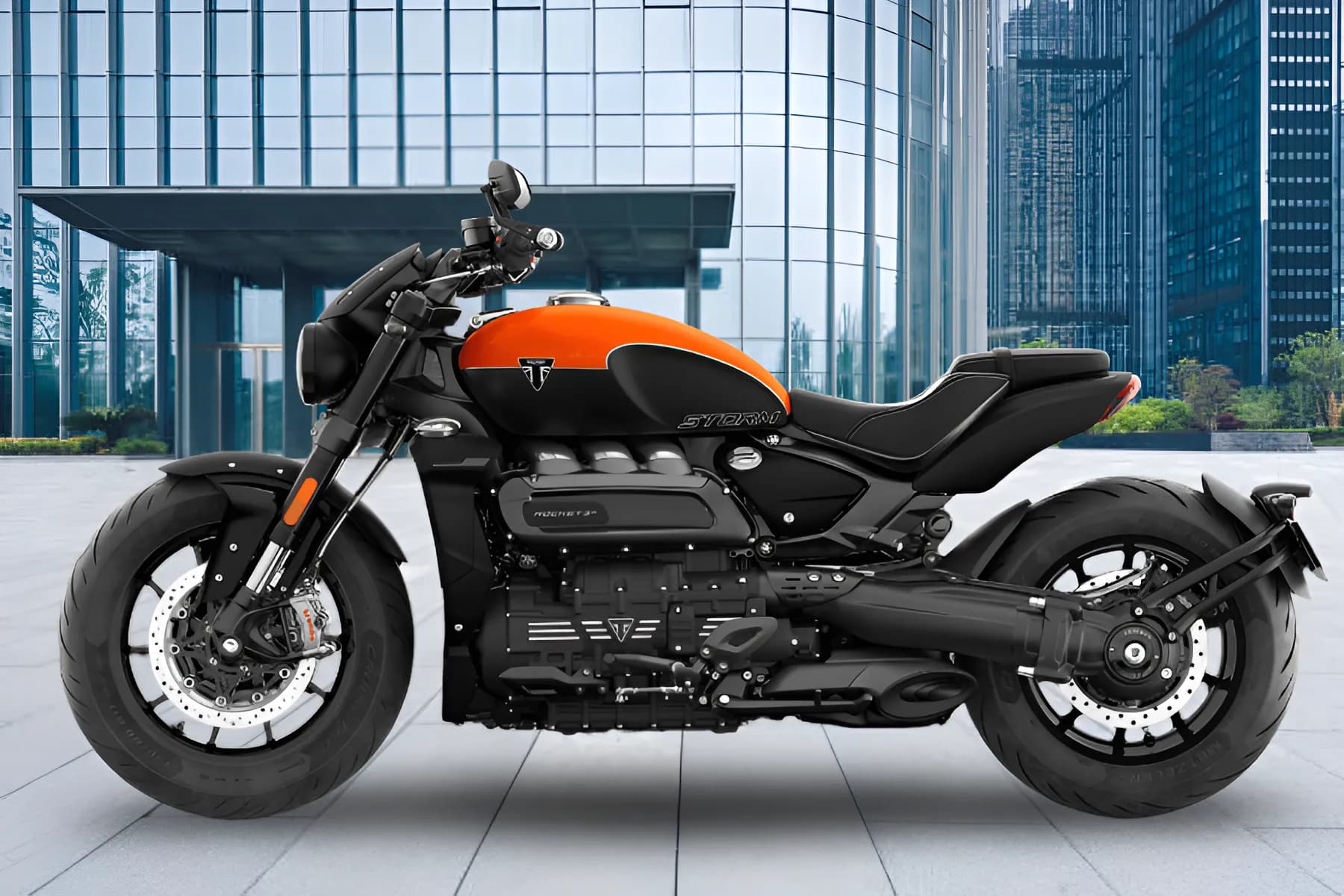 Triumph Rocket 3 Storm Left Side View