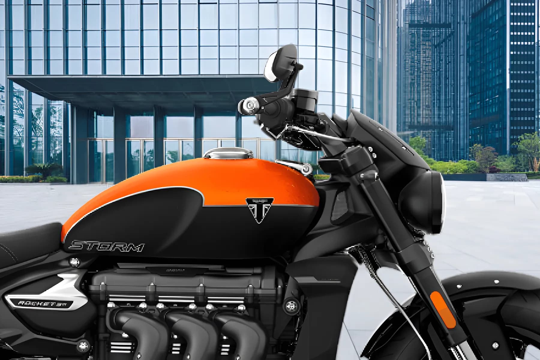 Triumph Rocket 3 Storm Fuel Tank View