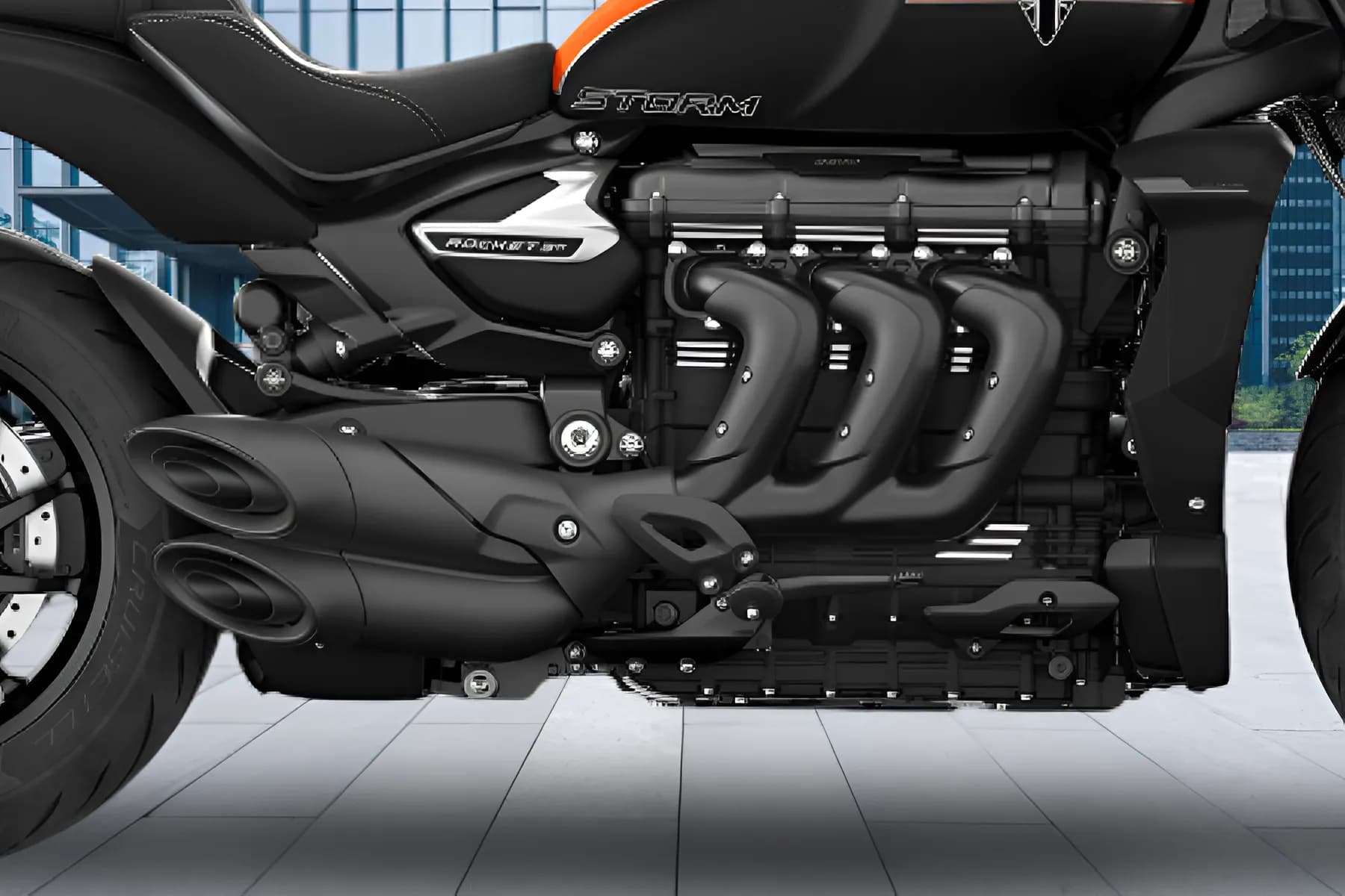 Triumph Rocket 3 Storm Engine View