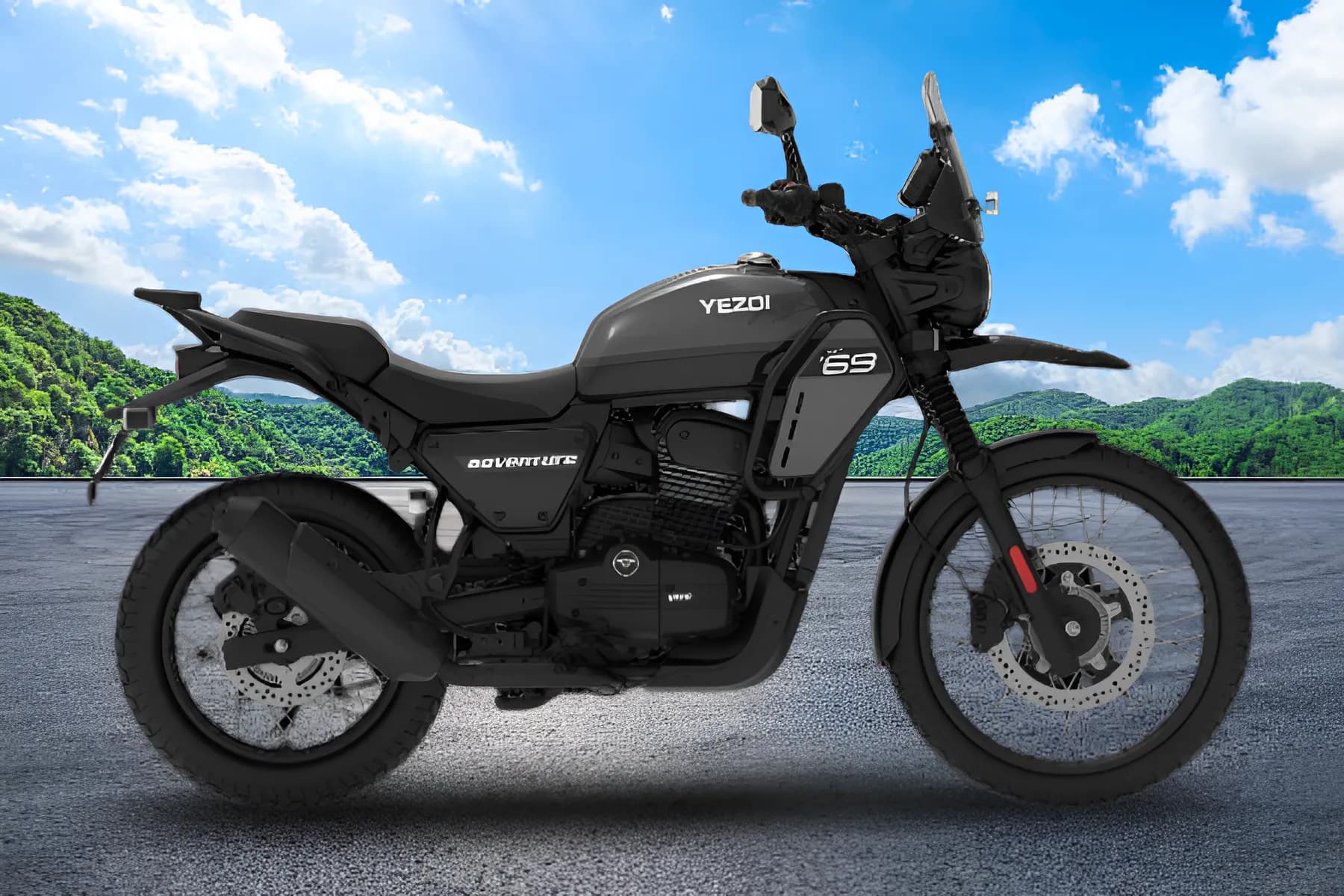 Yezdi Adventure Right Side View