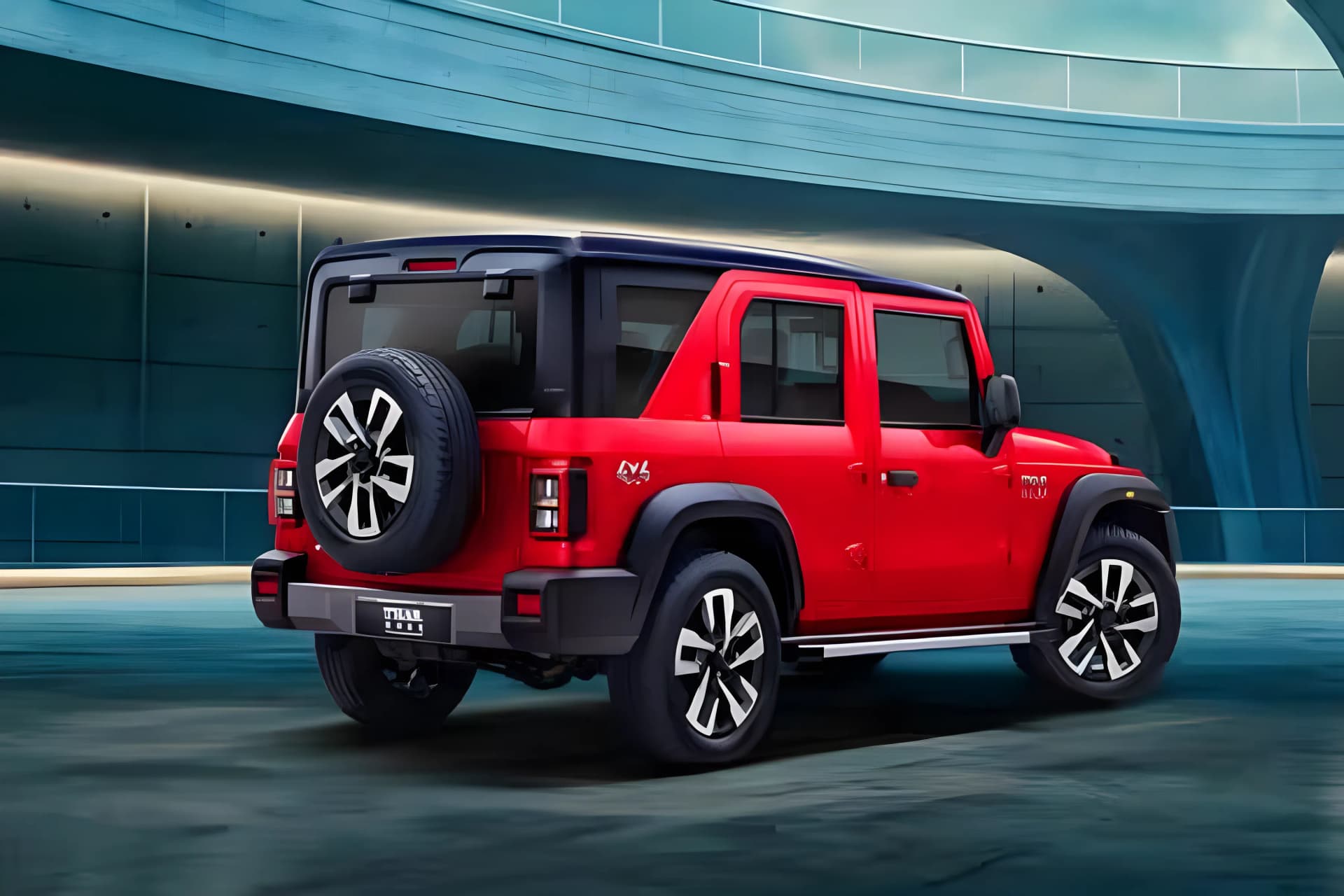 Mahindra Thar Roxx Left Rear View