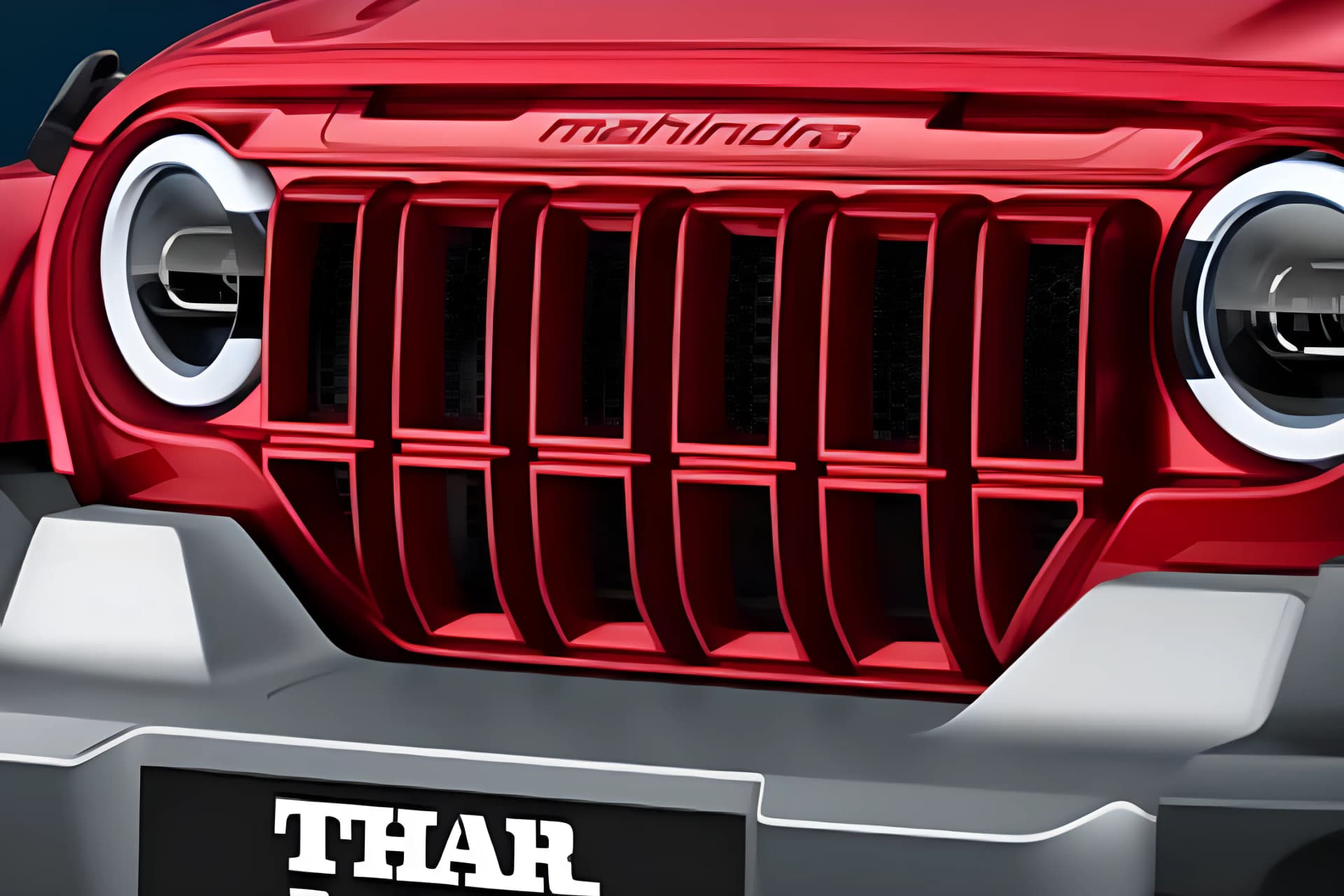 Mahindra Thar Roxx Front Grill View